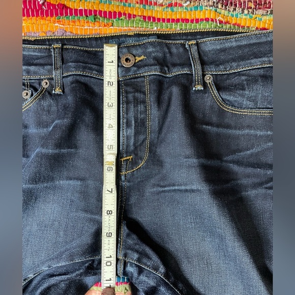 Lucky Brand Lolita Boot Size 14 Long Bootcut Dark Stretch Denim - Picture 4 of 10